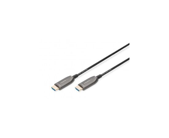 Кабель мультимедийный HDMI M to HDMI M 20m 8K AOC hybrid-fiber black Digitus (AK-330126-200-S)