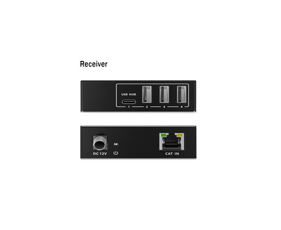 Адаптер Digitus USB extender 100 m RJ-45 to 3xUSB-A + 1xUSB-C (DA-73121), изображение 10