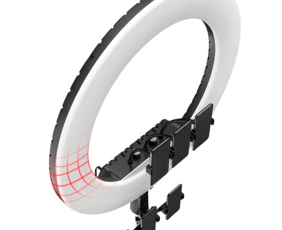 Набор блогера RTAKO LED лампа AR-GTB01-18S 18" digital display Ring Light (6942063218661), изображение 3