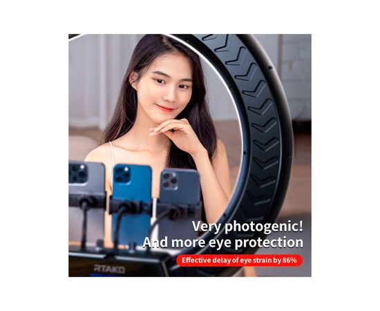 Набор блогера RTAKO LED лампа AR-GTB01-22S 22" digital display Right Lightt (6942063218616), изображение 11