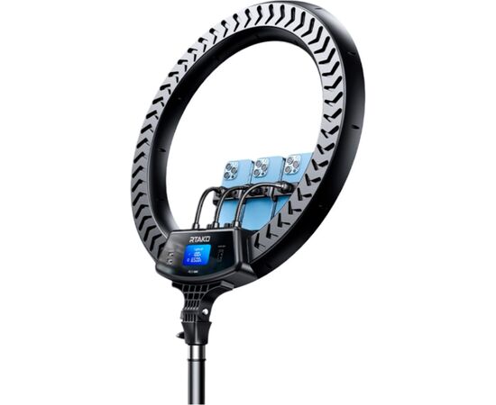 Набор блогера RTAKO LED лампа AR-GTB01-22S 22" digital display Right Lightt (6942063218616), изображение 2