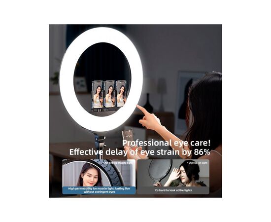 Набор блогера RTAKO LED лампа AR-GTB01-22S 22" digital display Right Lightt (6942063218616), изображение 8