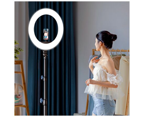 Набор блогера RTAKO LED лампа з тримачем AR-GTB05-13 13" Ring light (6930539513020), изображение 6