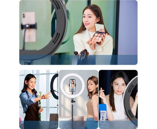 Набор блогера RTAKO LED лампа з тримачем AR-GTB05-13 13" Ring light (6930539513020), изображение 8