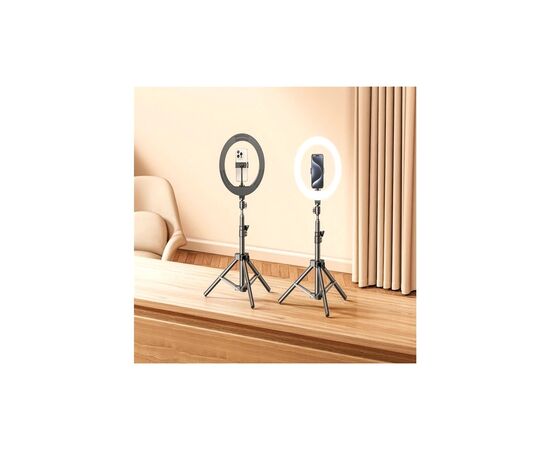 Набор блогера RTAKO ZJ-ZBT01 Live Streaming Stand with Ring Light and Floor Tripod (6942063215400), изображение 4