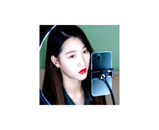 Набор блогера RTAKO ZJ-ZBT01 Live Streaming Stand with Ring Light and Floor Tripod (6942063215400), изображение 5