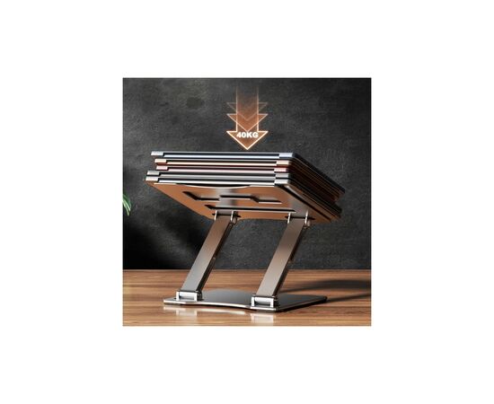 Подставка для ноутбука RTAKO RS-CP75A Dual-Layer Carbon Steel Laptop Stand (6930539527331), изображение 10
