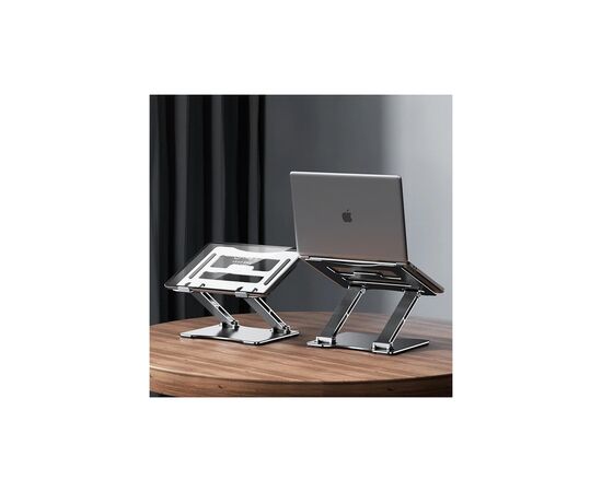 Подставка для ноутбука RTAKO RS-CP75A Dual-Layer Carbon Steel Laptop Stand (6930539527331), изображение 2