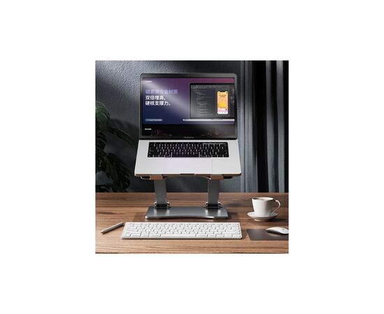 Подставка для ноутбука RTAKO RS-CP75A Dual-Layer Carbon Steel Laptop Stand (6930539527331), изображение 4