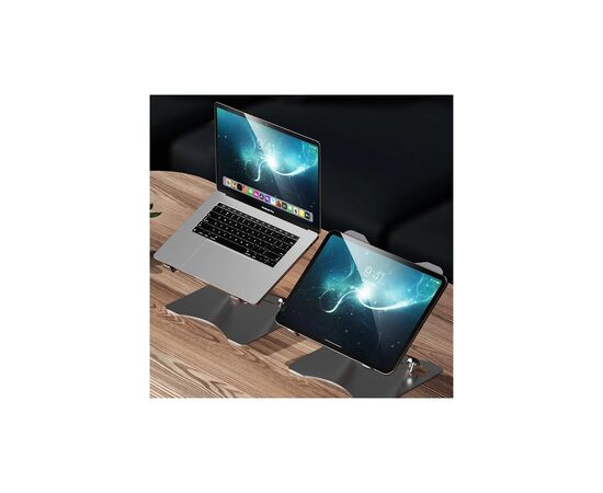 Подставка для ноутбука RTAKO RS-CP75A Dual-Layer Carbon Steel Laptop Stand (6930539527331), изображение 8