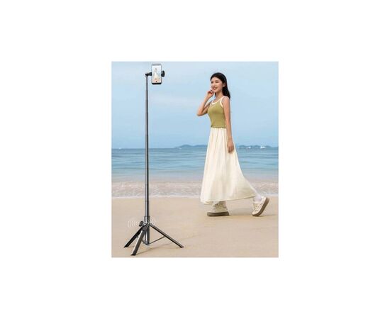 Монопод для селфи RTAKO трипод RZP001-AB226 Integrated selfie stick Black (6942063221487), изображение 6