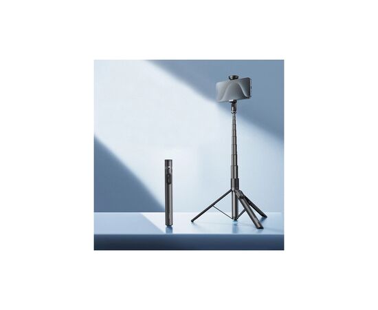 Монопод для селфи RTAKO трипод RZP001-AB226 Integrated selfie stick Black (6942063221487), изображение 8