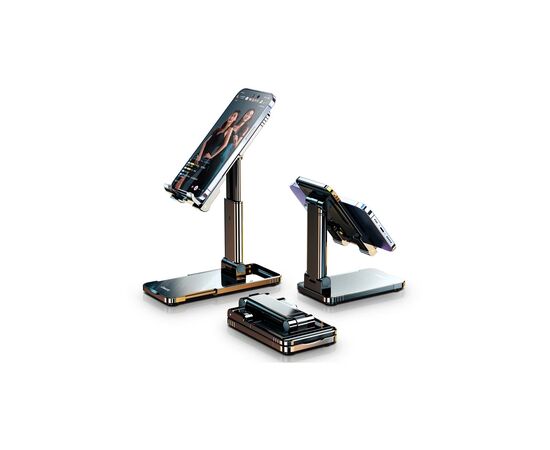 Подставка для планшета та телефона TC01A DoubIe SIiding StabiIizing Bracket Black RTAKO (6975523009431), изображение 2