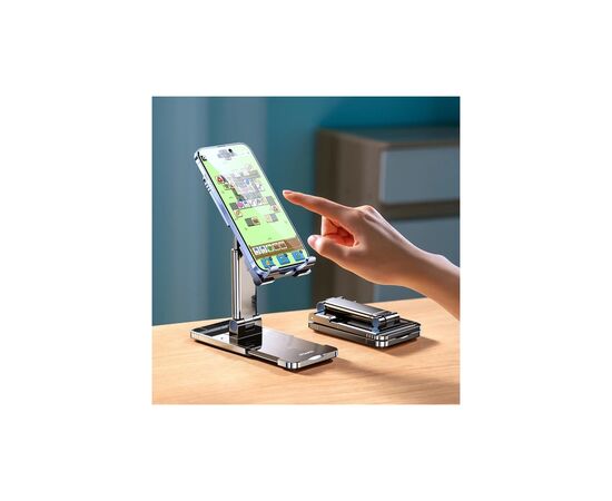 Подставка для планшета та телефона TC01A DoubIe SIiding StabiIizing Bracket Black RTAKO (6975523009431), изображение 6