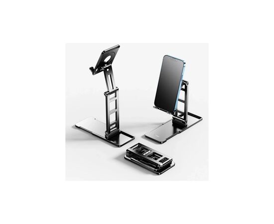 Подставка для планшета та телефона TC06 Double SIiding StabiIizing Bracket Black RTAKO (6975523009455), изображение 2