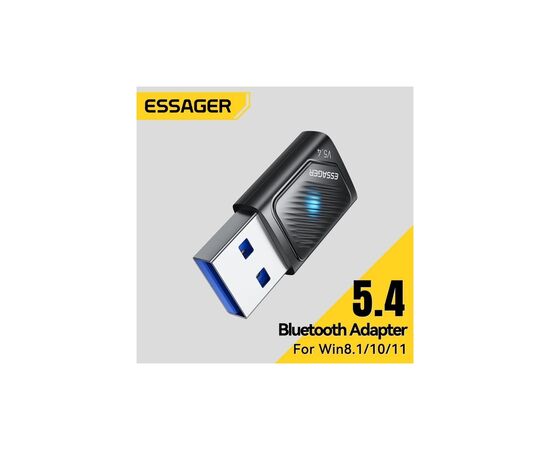 Bluetooth-адаптер Essager Freedom Bluetooth 5.4 Black (EBT54-JH01-P), изображение 9