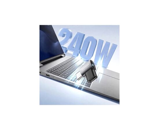 Переходник USB-C F to USB-C M USB 4.0 40Gbps 240W 90° corner Essager (EOTG7-YH0G-P), изображение 3