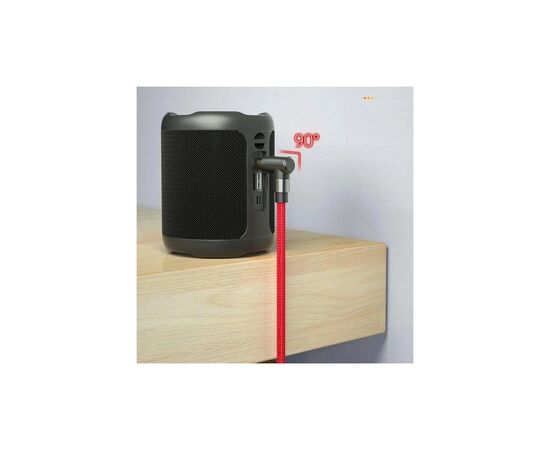 Кабель мультимедійний 3.5mm M to 3.5mm M 1.5m 90° corner red Essager (EYP35-WTA09), зображення 4