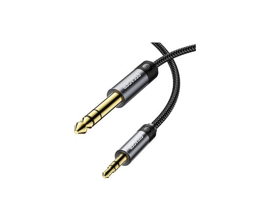 Кабель мультимедийный 3.5mm M to 6.5mm M 1.2m Essager (EYPMM-XL0G-P), изображение 2