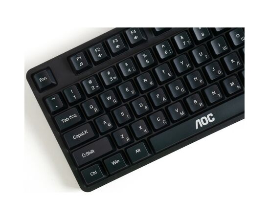 Клавиатура AOC GK116B LED USB UA Black (GK116B/97), изображение 9