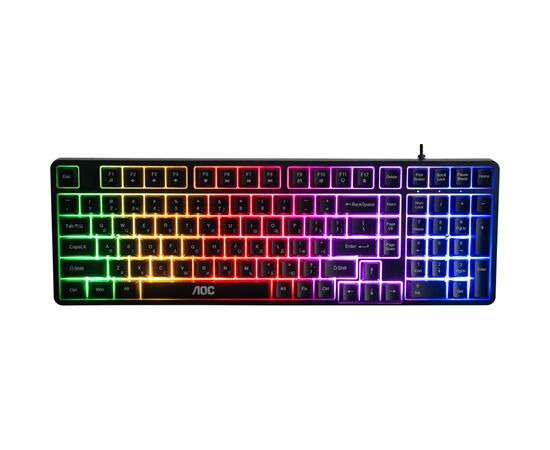 Клавиатура AOC GK116B LED USB UA Black (GK116B/97)