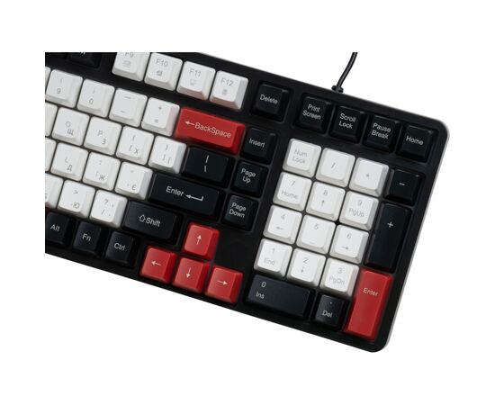 Клавіатура AOC GK116H1 LED USB UA White/Red/Black (GK116H1/97), зображення 10