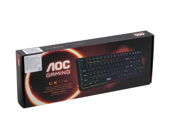 Клавіатура AOC GK116H1 LED USB UA White/Red/Black (GK116H1/97), зображення 12