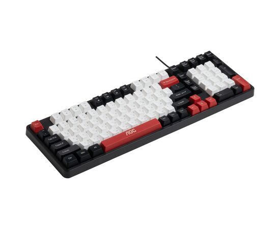 Клавіатура AOC GK116H1 LED USB UA White/Red/Black (GK116H1/97), зображення 4