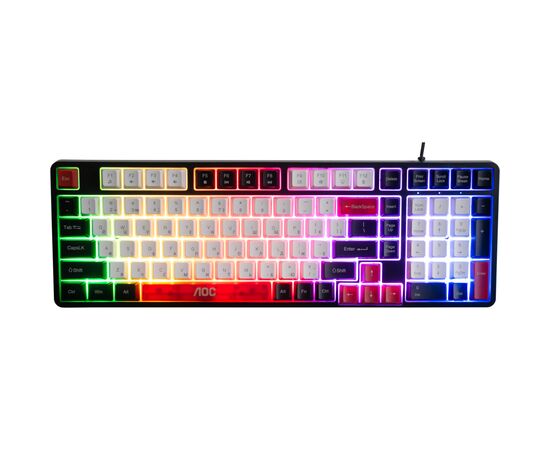 Клавіатура AOC GK116H1 LED USB UA White/Red/Black (GK116H1/97)