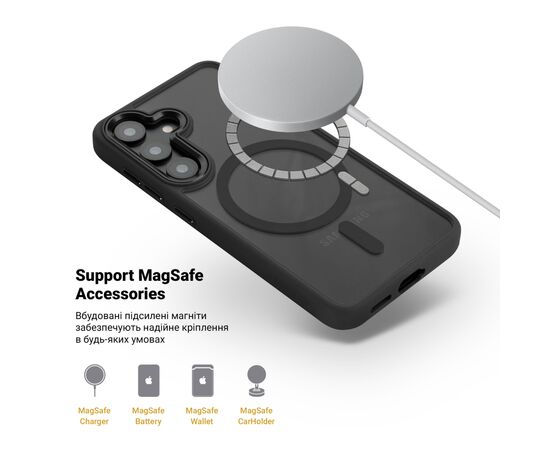 Чохол до мобільного телефона Armorstandart Unit MagCase Samsung S26 5G Black (ARM88800), зображення 4