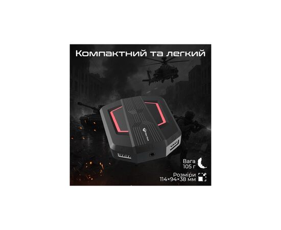 Концентратор Meetion USB-C 6-in-1 3xUSB + 2xUSB-C + 3.5mm black (MT-AP015-A), изображение 5