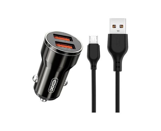 Зарядное устройство XO 2xUSB 12W black (CC48.black), изображение 2