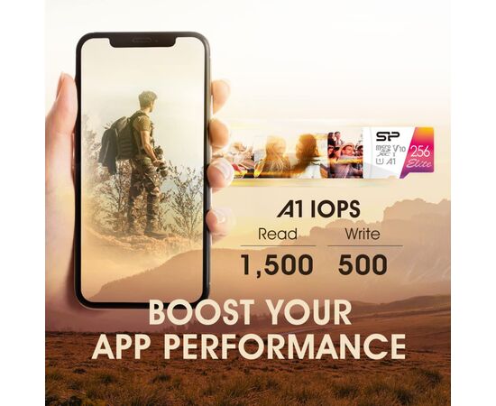 Карта пам'яті Silicon Power 32GB microSD class10 UHS-I A1 V10 Elite COLOR (SP032GBSTHBV1V20SP), зображення 5