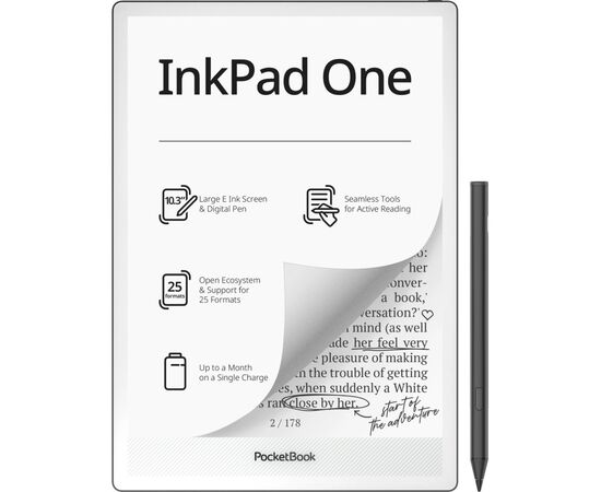Электронная книга Pocketbook 1030 InkPad One Matte Black (PB1030-8-WW), изображение 2