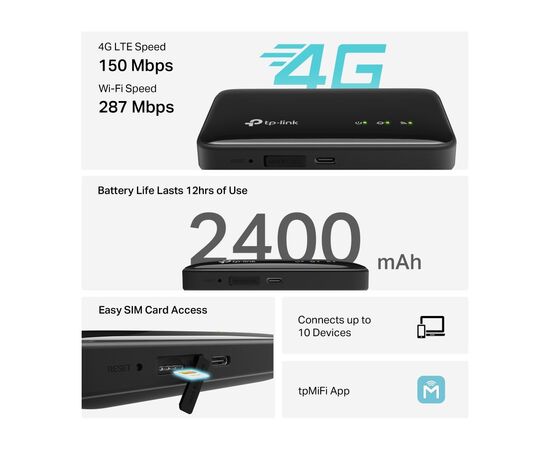 Мобільний Wi-Fi роутер TP-Link M7005, зображення 5