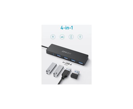 Концентратор USB-C to 4xUSB-A Anker (A8309G11), зображення 2
