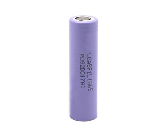 Аккумулятор 18650 3350mAh, 4.875A, 4.2/3.7/2.5V, Purple LG (INR18650 F1L)