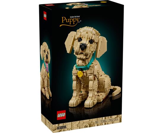 Конструктор LEGO Icons Щенок золотистого ретривера (11384)