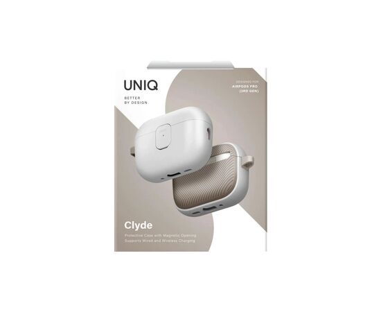 Чехол для наушников Uniq Clyde для AirPods Pro 3 gen Grey (8886463696996), изображение 6
