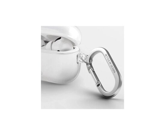 Чохол для навушників Uniq Glase AirPods Pro 2 gen Glossy Clear (8886463683583), зображення 6