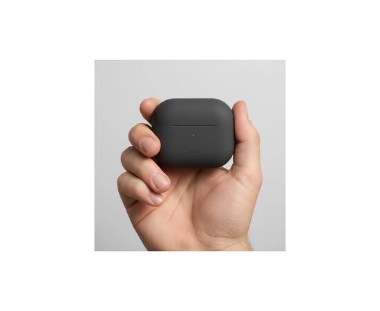 Чехол для наушников Uniq Lino AirPods 4 Silicone Ash Grey (8886463691373), изображение 11
