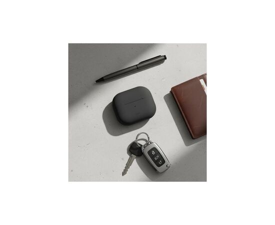 Чехол для наушников Uniq Lino AirPods 4 Silicone Ash Grey (8886463691373), изображение 12