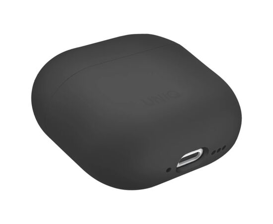 Чехол для наушников Uniq Lino AirPods 4 Silicone Ash Grey (8886463691373), изображение 4