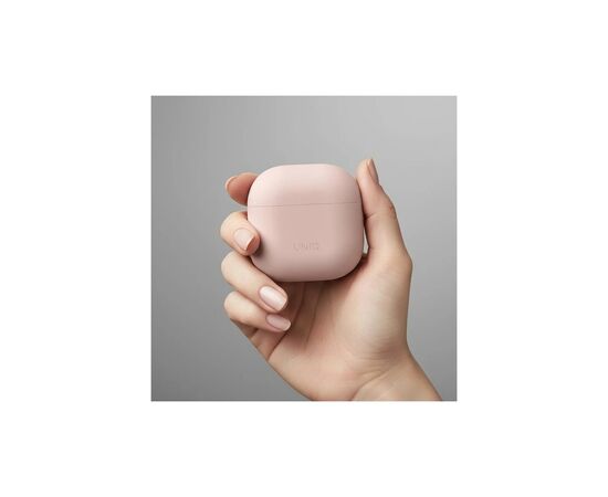 Чехол для наушников Uniq Lino AirPods 4 Silicone Pink Blush (8886463691380), изображение 11