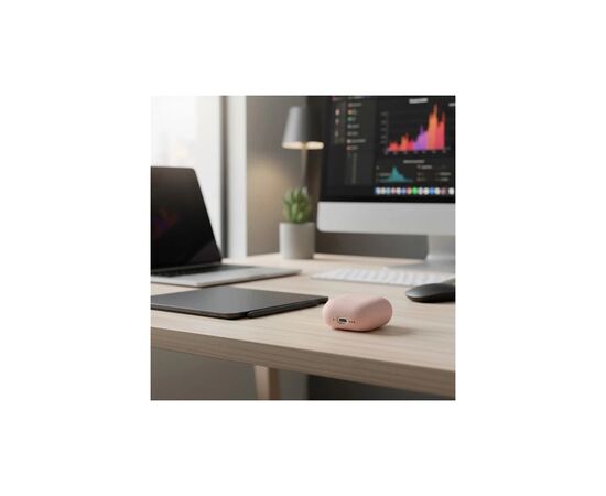 Чехол для наушников Uniq Lino AirPods 4 Silicone Pink Blush (8886463691380), изображение 12