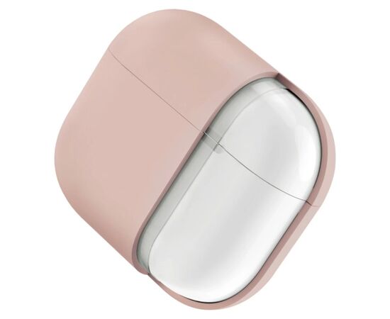 Чехол для наушников Uniq Lino AirPods 4 Silicone Pink Blush (8886463691380), изображение 5