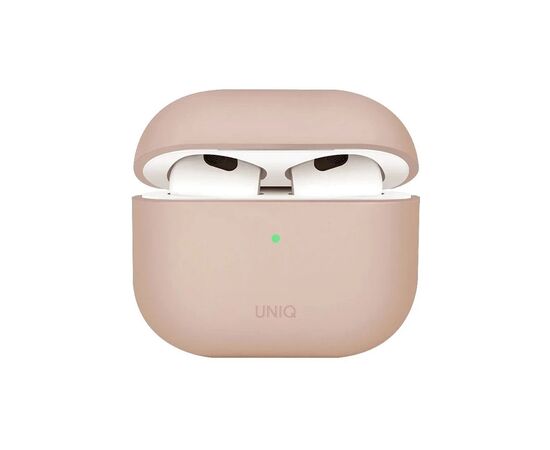 Чехол для наушников Uniq Lino AirPods 4 Silicone Pink Blush (8886463691380)