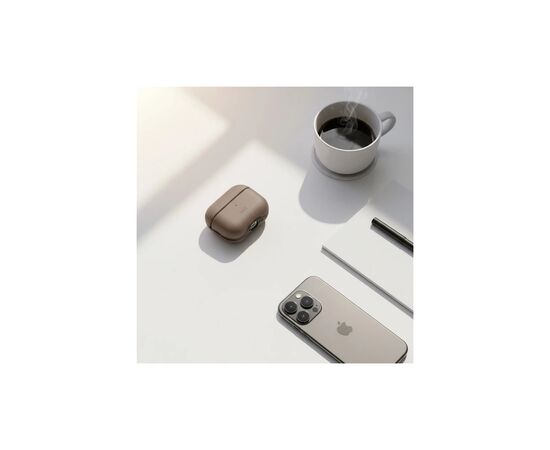 Чохол для навушників Uniq Lyden DS AirPods 4 Flint Grey (8886463691335), зображення 6