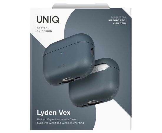 Чехол для наушников Uniq Lyden Vex для AirPods Pro 3 gen Blue (8886463696927), изображение 2