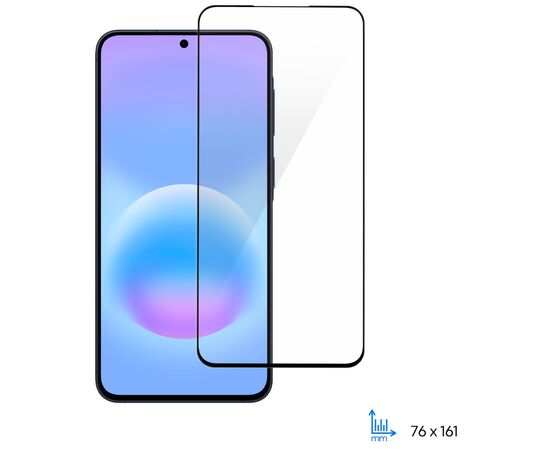 Стекло защитное 2E 2.5D FCFG Samsung Galaxy A57 5G (A576) Black (2E-G-A57-SMFCFG-BB), изображение 2
